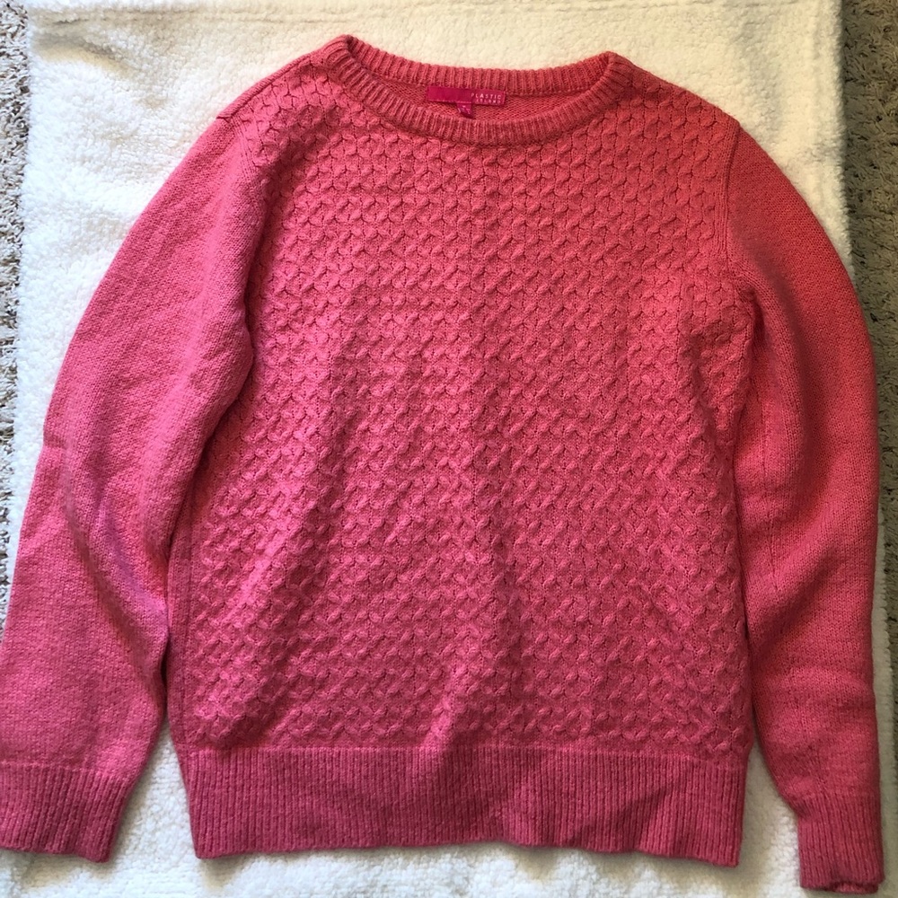 Plastic Island Pink Sweater